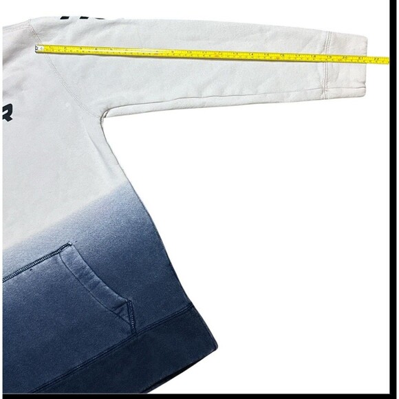 Hollister California Men’s Small  Blue Ombré Hoodie Kangaroo Pouch - Picture 4 of 7